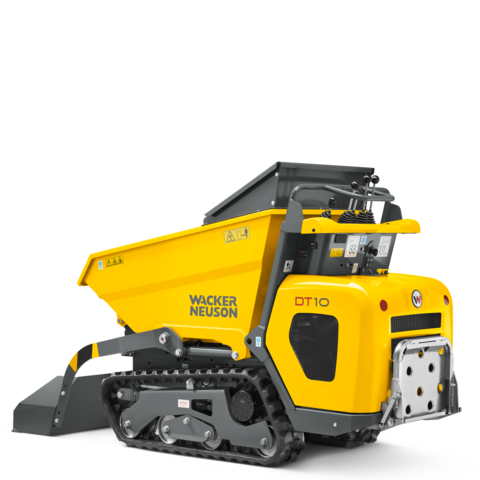 Wacker Neuson DT10 Minidumper mit Frontkippmulde und Selbstladeschaufel 1.000kg Zuladung