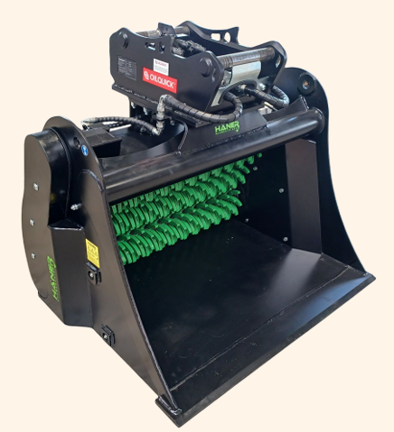 HÄNER HSS 600-2 – Schaufel-Separator für Minibagger 1,0 – 3,0 to.