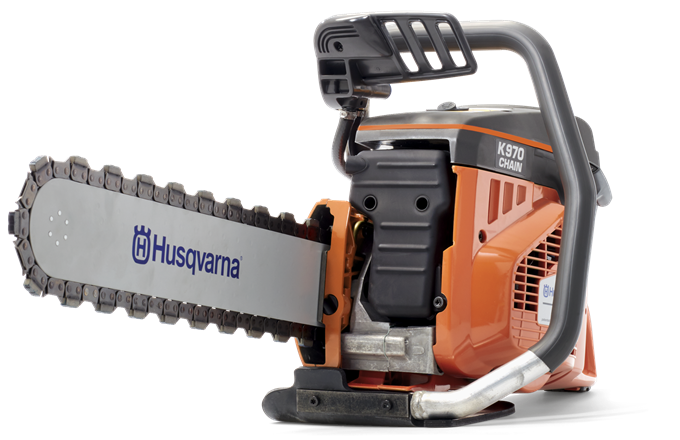 HUSQVARNA K 970 CHAIN benzinbetriebene Beton-Kettensäge mit Elite-Kette und Schwert 450 mm