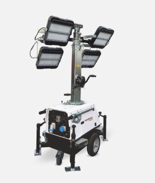 PRAMAC / Generac Linktower T4 UFO elektrischbetriebener Lichtmast