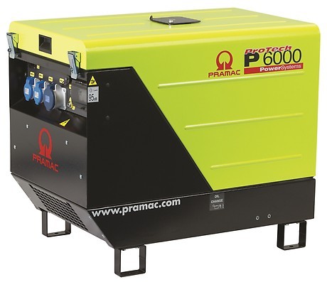 PRAMAC P 6000 SYA AVR dieselbetriebener Stromerzeuger 230 V | 5,9  kVA (E-Starter)