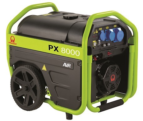 PRAMAC PX 8000 benzinbetriebener Stromerzeuger 230 / 400 Volt | 6,0 kVA (E-Starter)