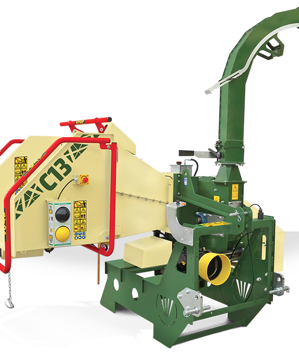 NEGRI Holzhäcksler C13 / Häcksler mit Dreipunktaufnahme CAT. 1 / 2 für Traktor