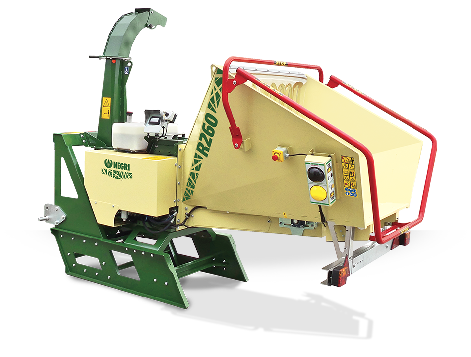 NEGRI Biohäcksler R260 / Häcksler mit Dreipunktaufnahme CAT. 1 / 2 für Traktor
