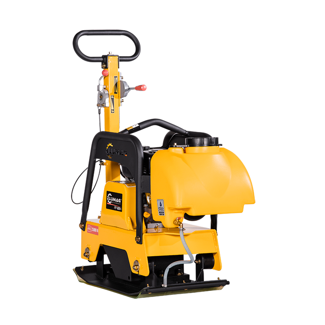 LUMAG RPi25N – Rüttelplatte reversierbar mit 131 kg inkl. Transportfahrwerk und Gummimatte – Bild 2