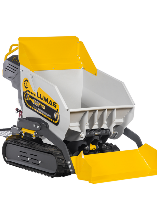 LUMAG VH500PRODA Minidumper mit Frontkippmulde und Selbstladeschaufel 500 kg Zuladung